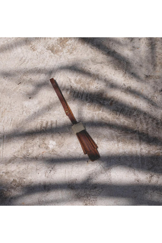 Beaded Leather Tassel