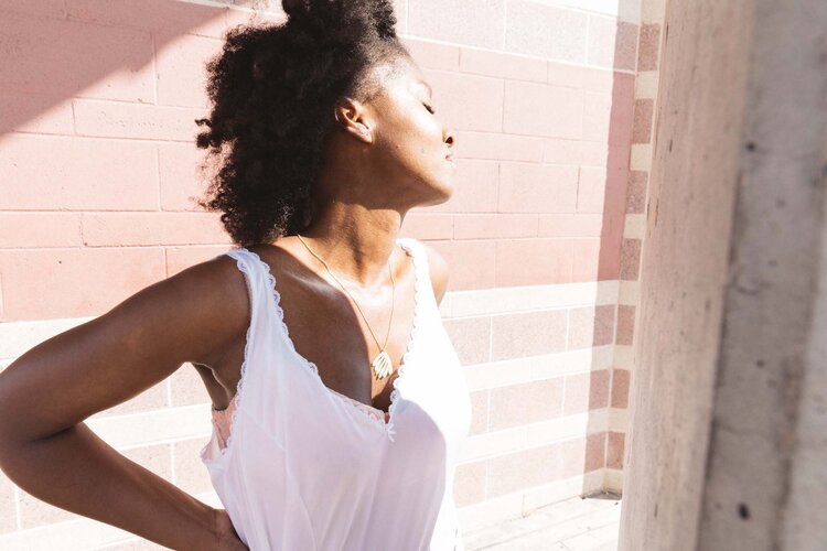 Coral Necklace in Bone