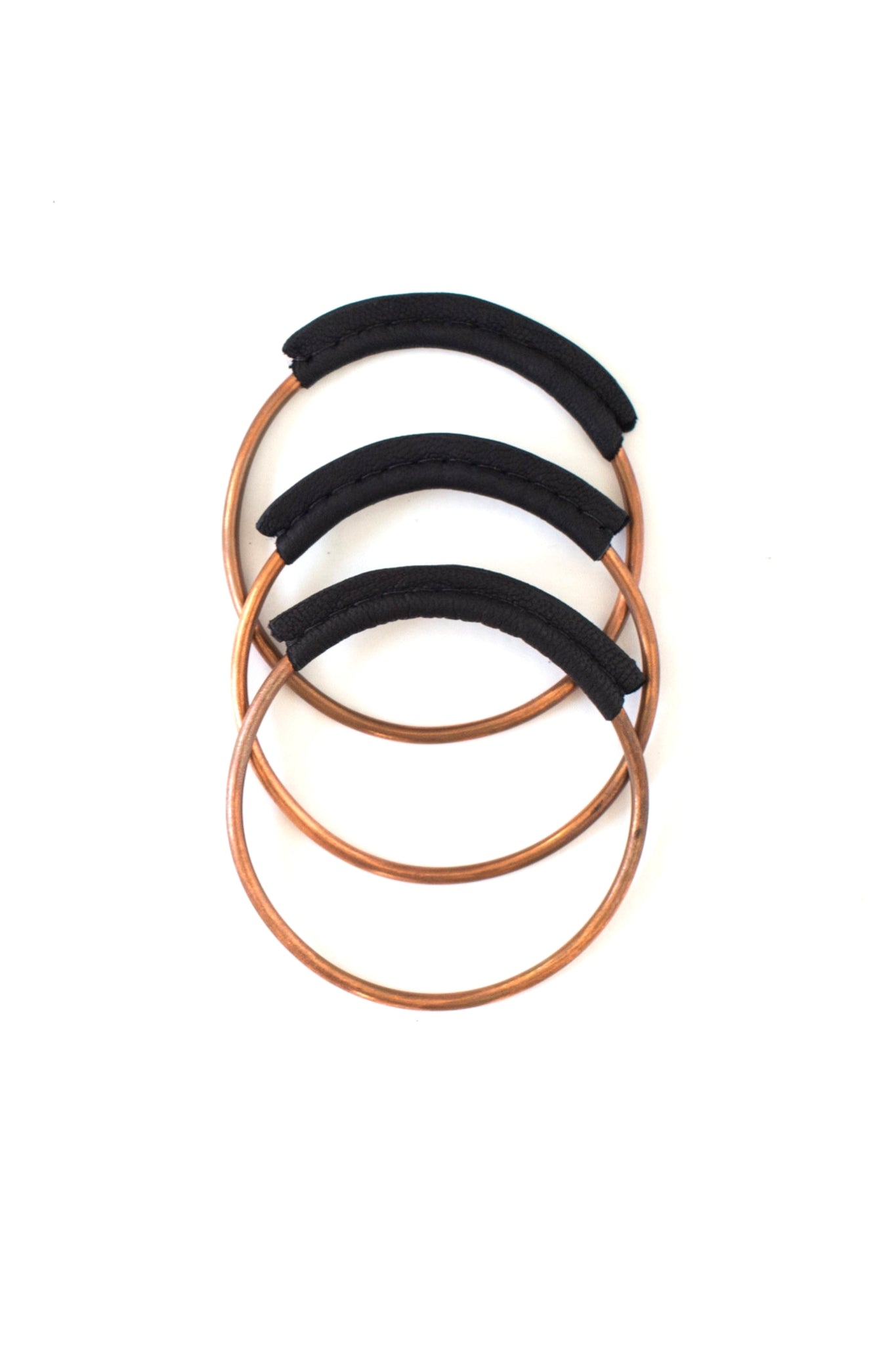 Copper + Leather Bangle