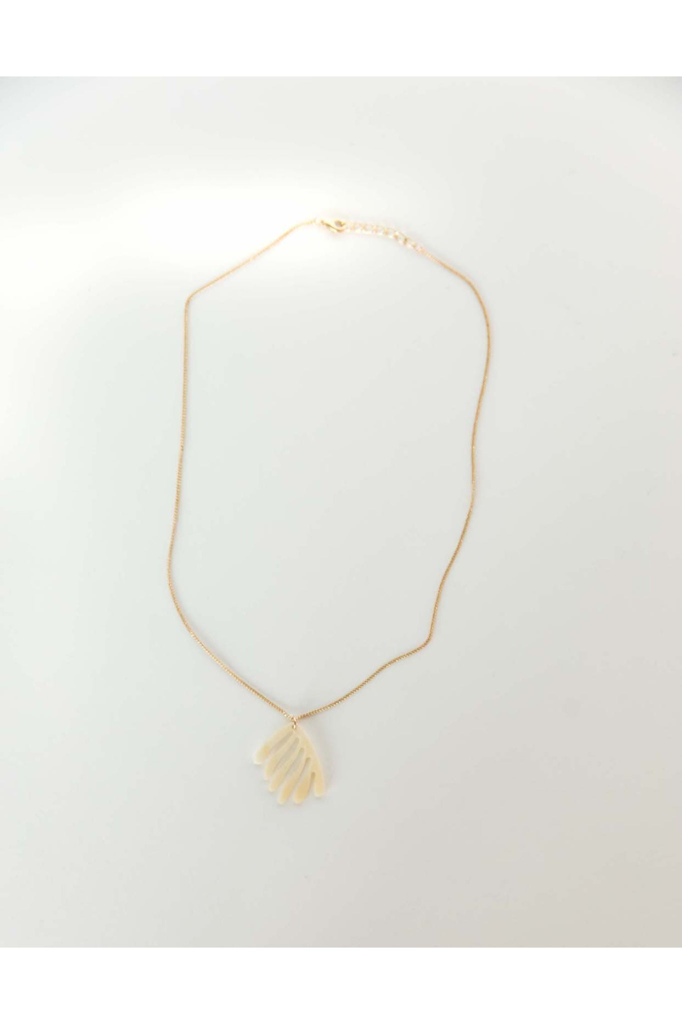 Coral Necklace in Bone