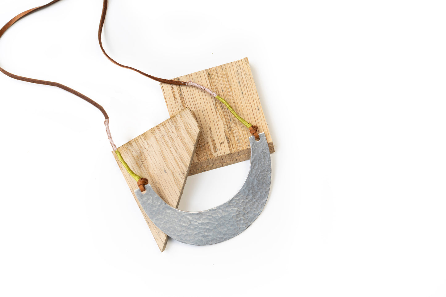 Hammered Scoop Necklace