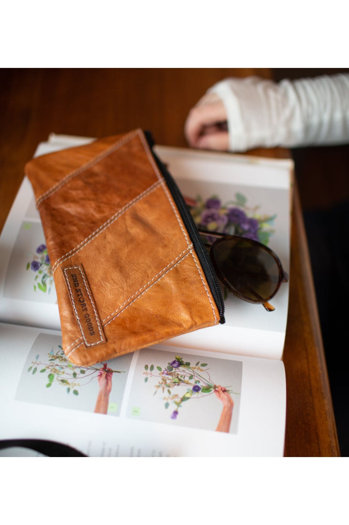 Two Shades of Leather Pouch